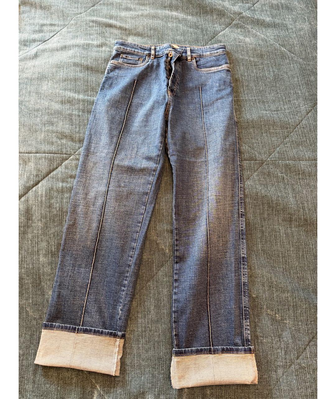 MIU MIU Синие прямые джинсы, фото 5