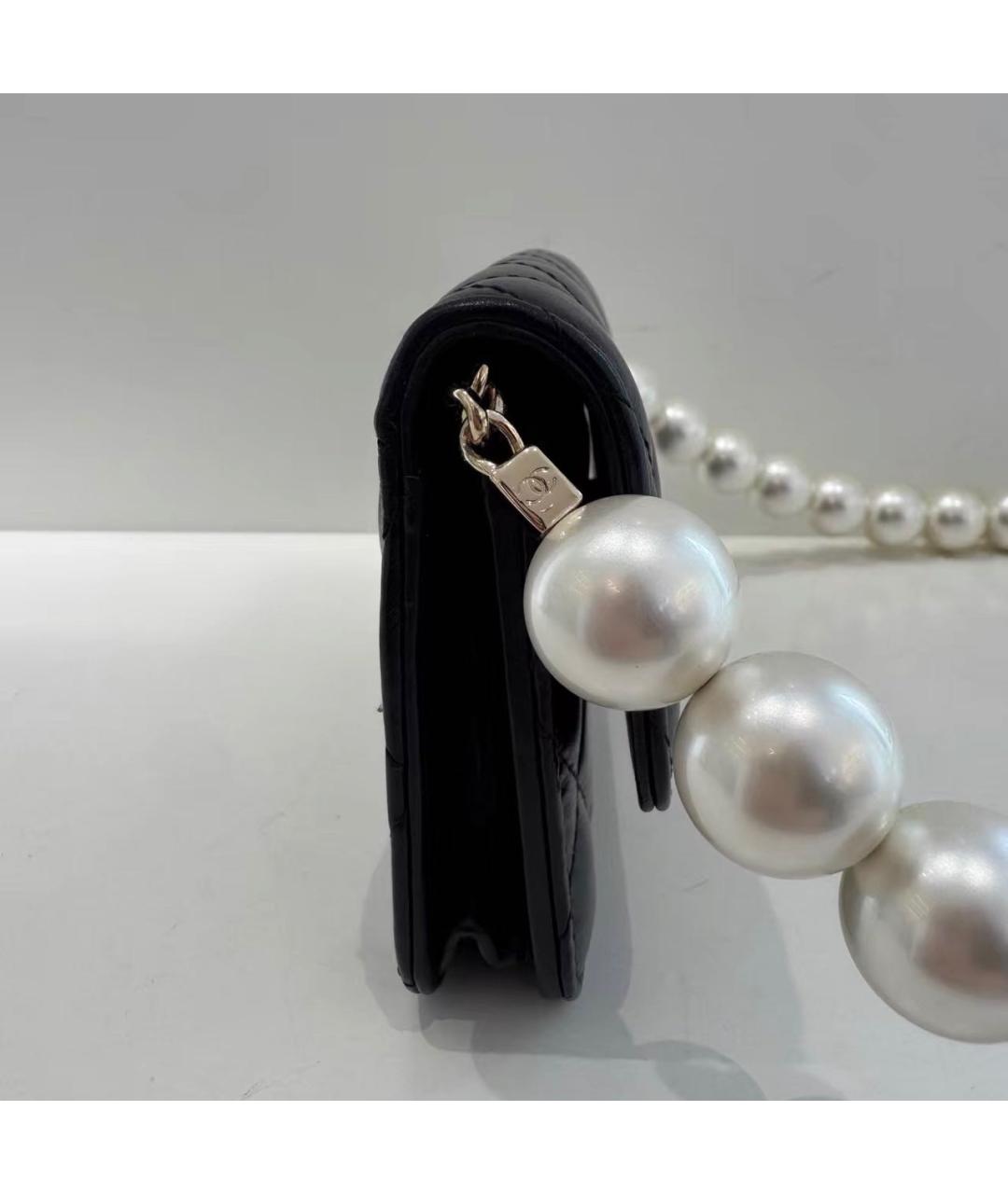 CHANEL Черная кожаная сумка через плечо, фото 4