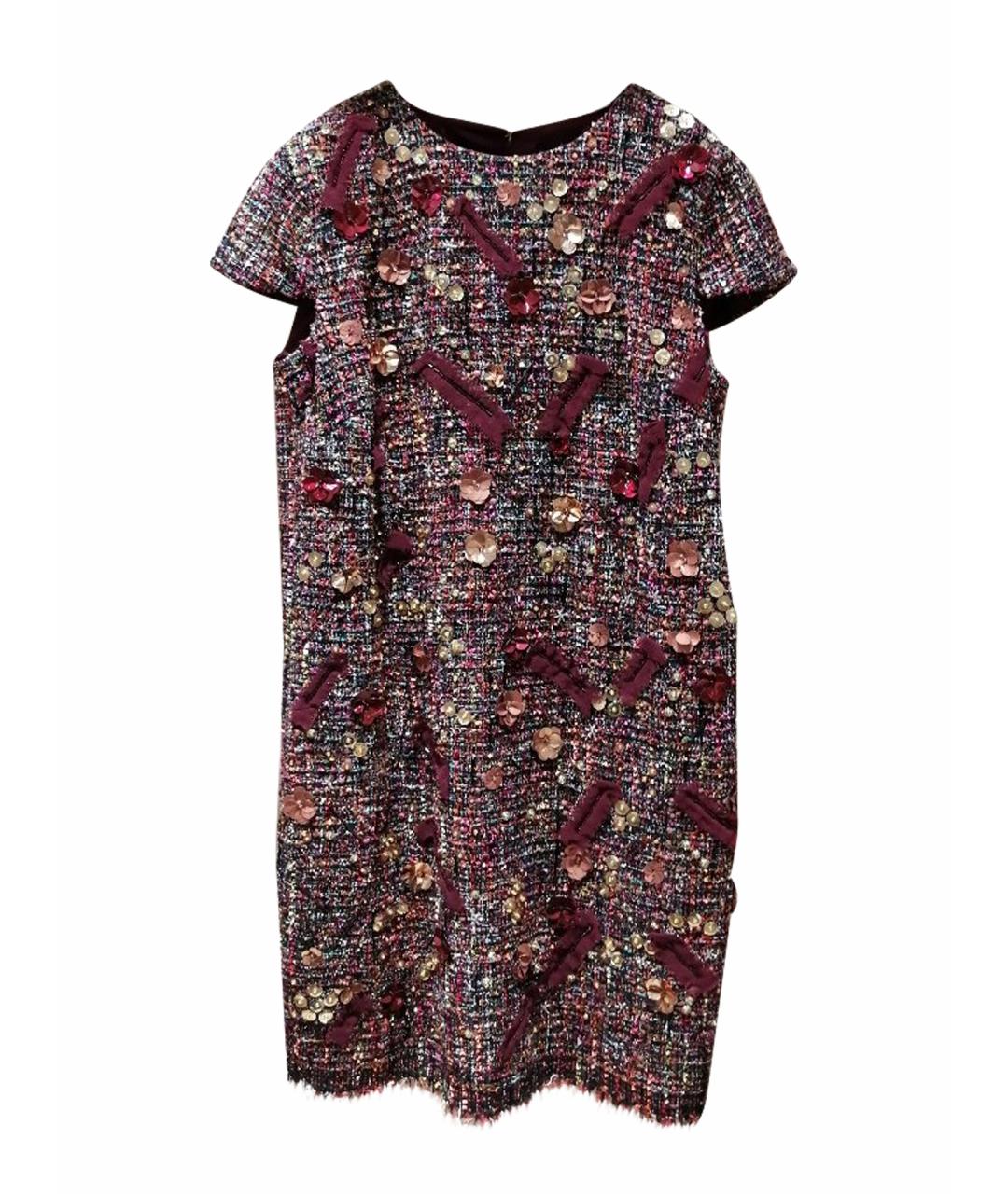 ELISABETTA FRANCHI Бордовое повседневное платье, фото 1