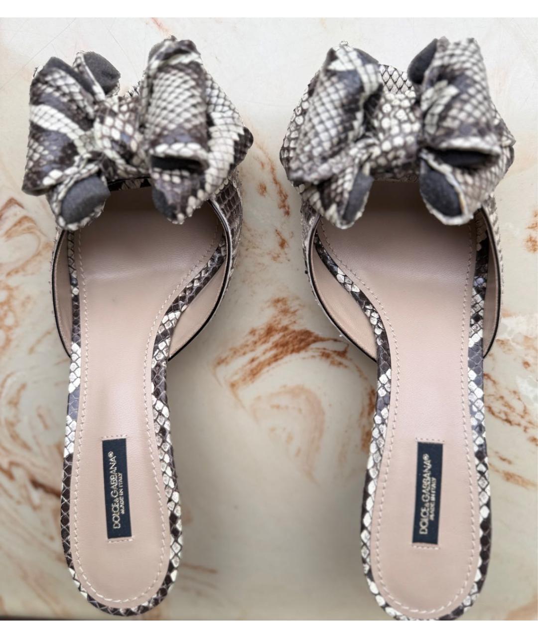 DOLCE&GABBANA Кожаные мюли, фото 3