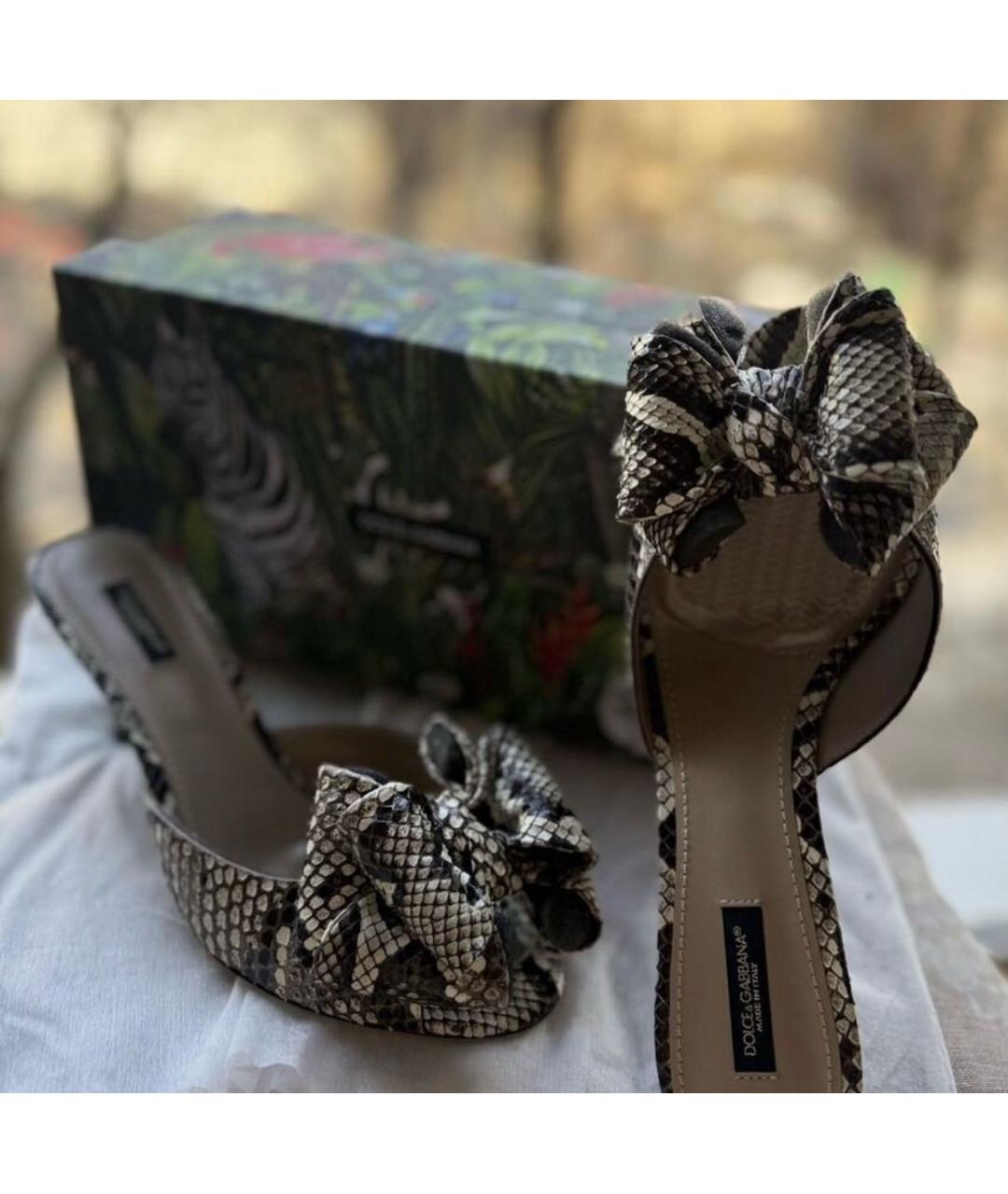 DOLCE&GABBANA Кожаные мюли, фото 6