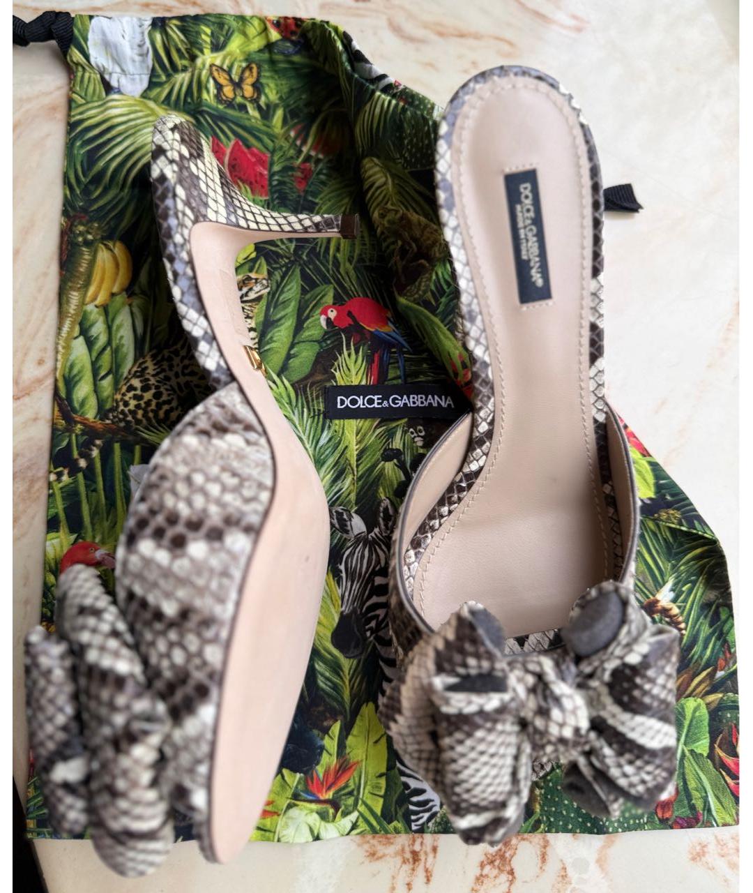 DOLCE&GABBANA Кожаные мюли, фото 5