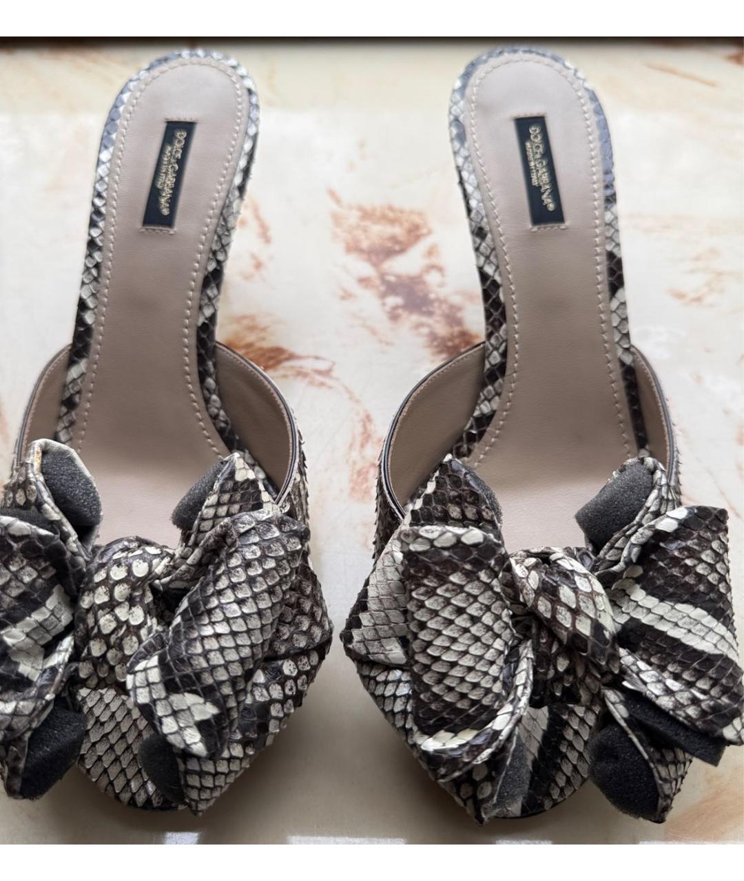 DOLCE&GABBANA Кожаные мюли, фото 2