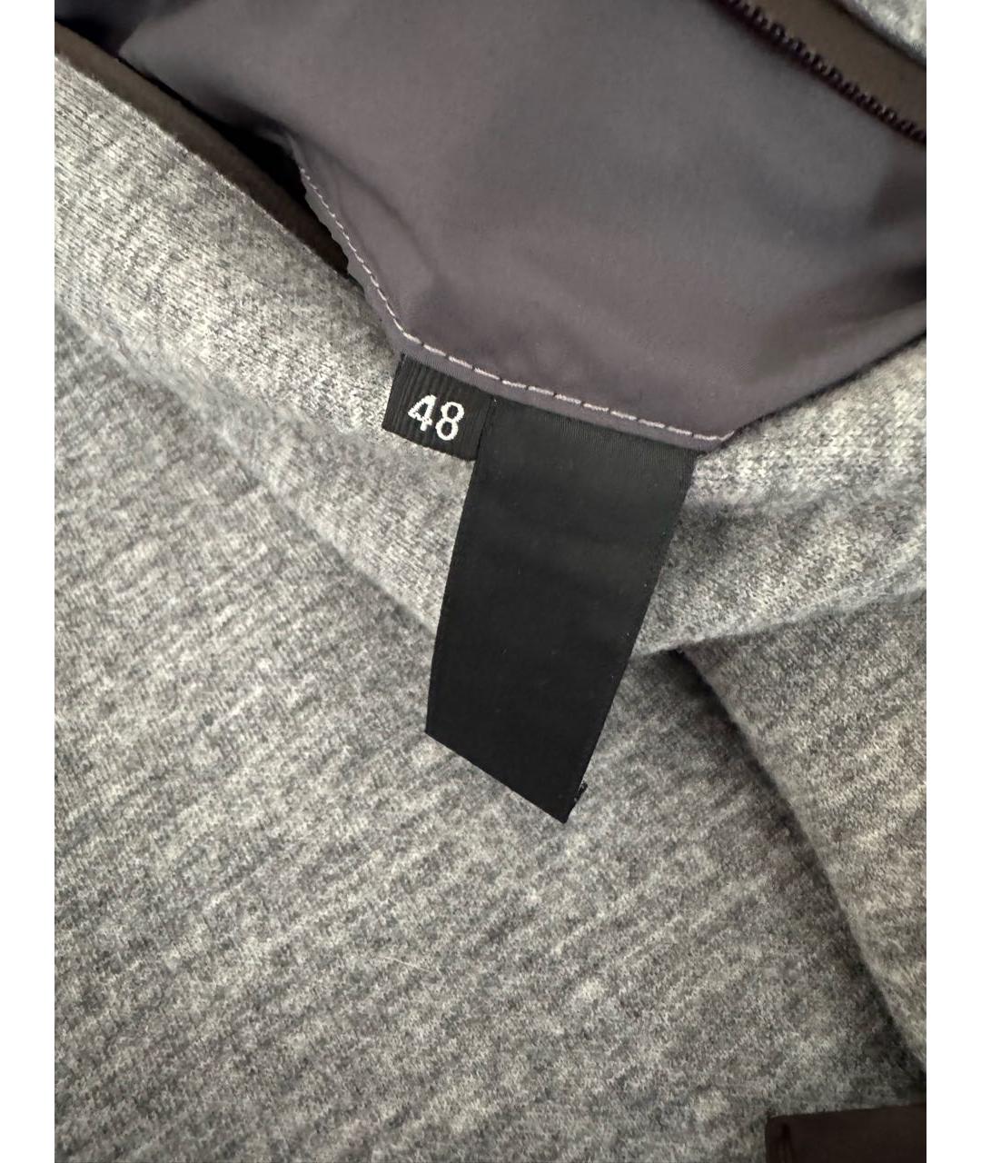 ZEGNA Антрацитовая кожаная куртка, фото 7