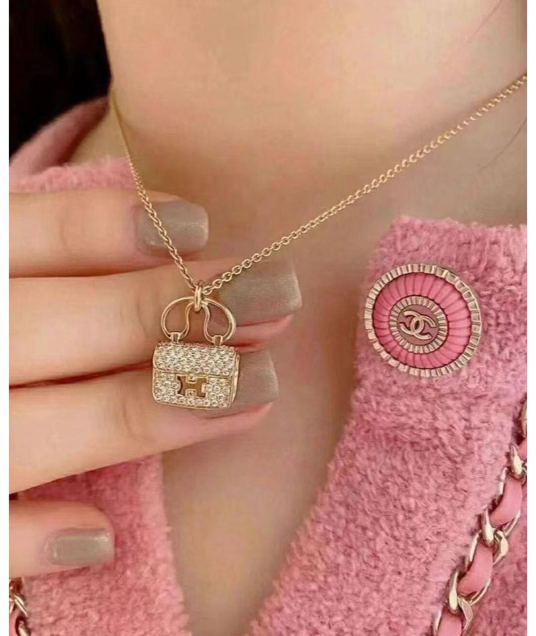 HERMES Золотое колье, фото 6