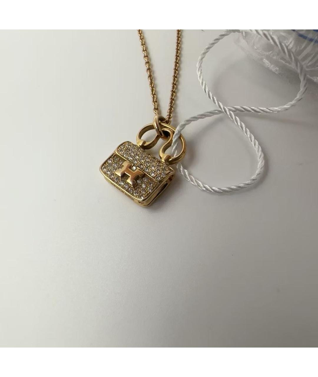 HERMES Золотое колье, фото 3