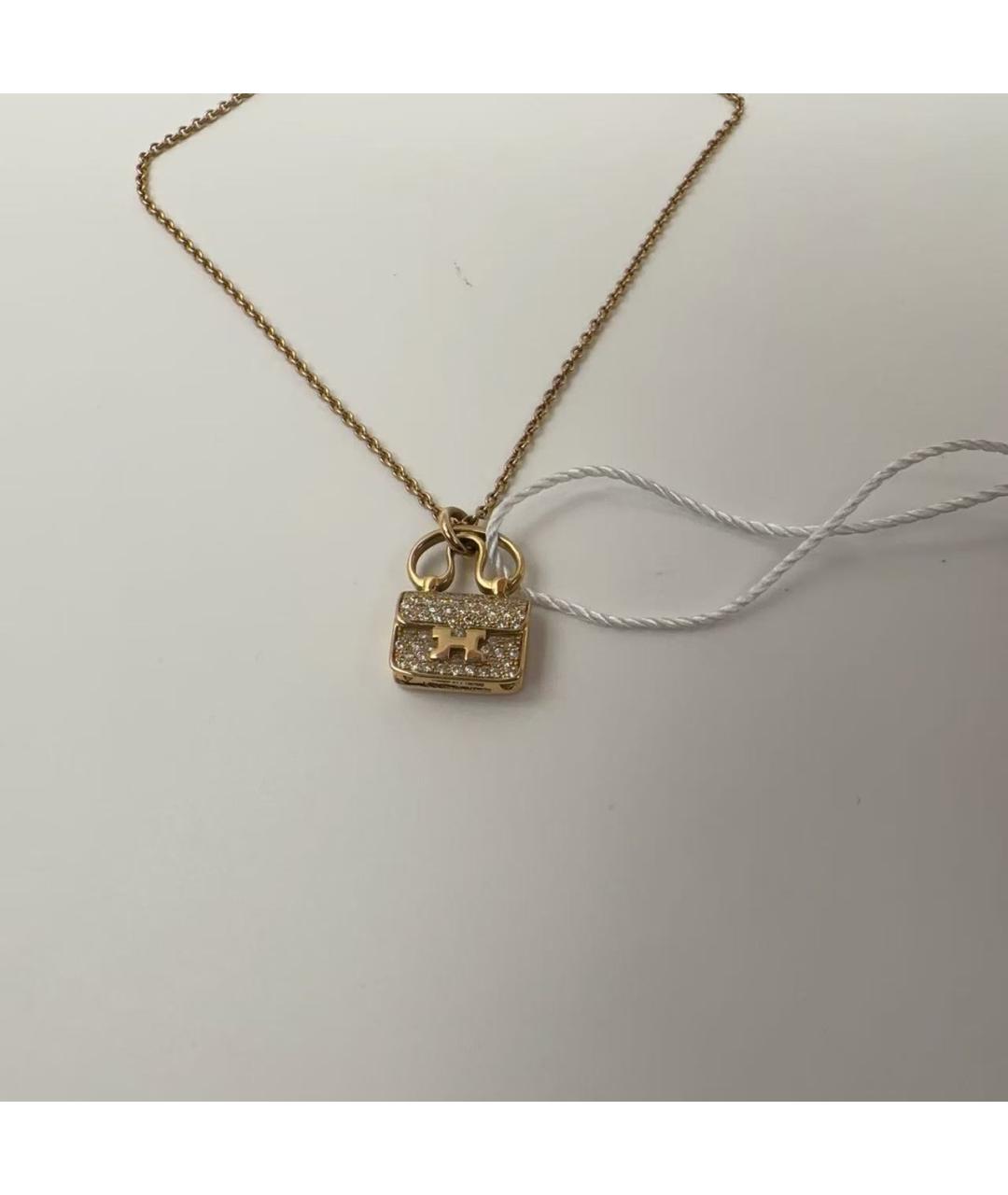 HERMES Золотое колье, фото 4