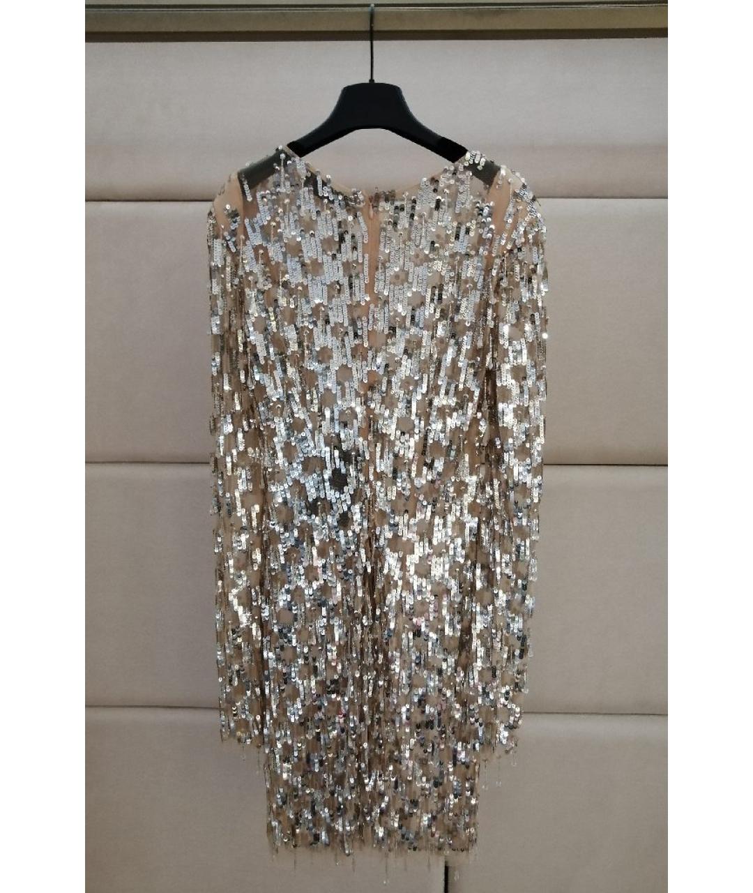 ELISABETTA FRANCHI Бежевое вечернее платье, фото 2