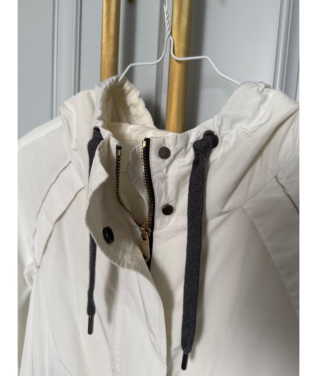 BRUNELLO CUCINELLI Белая полиэстеровая куртка, фото 3