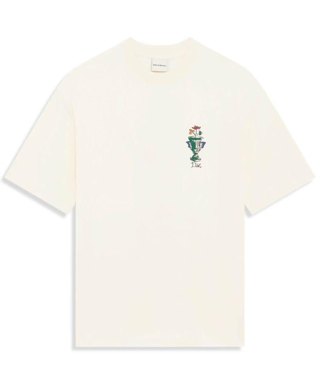 Drole de Monsieur Бежевая хлопковая футболка, фото 4