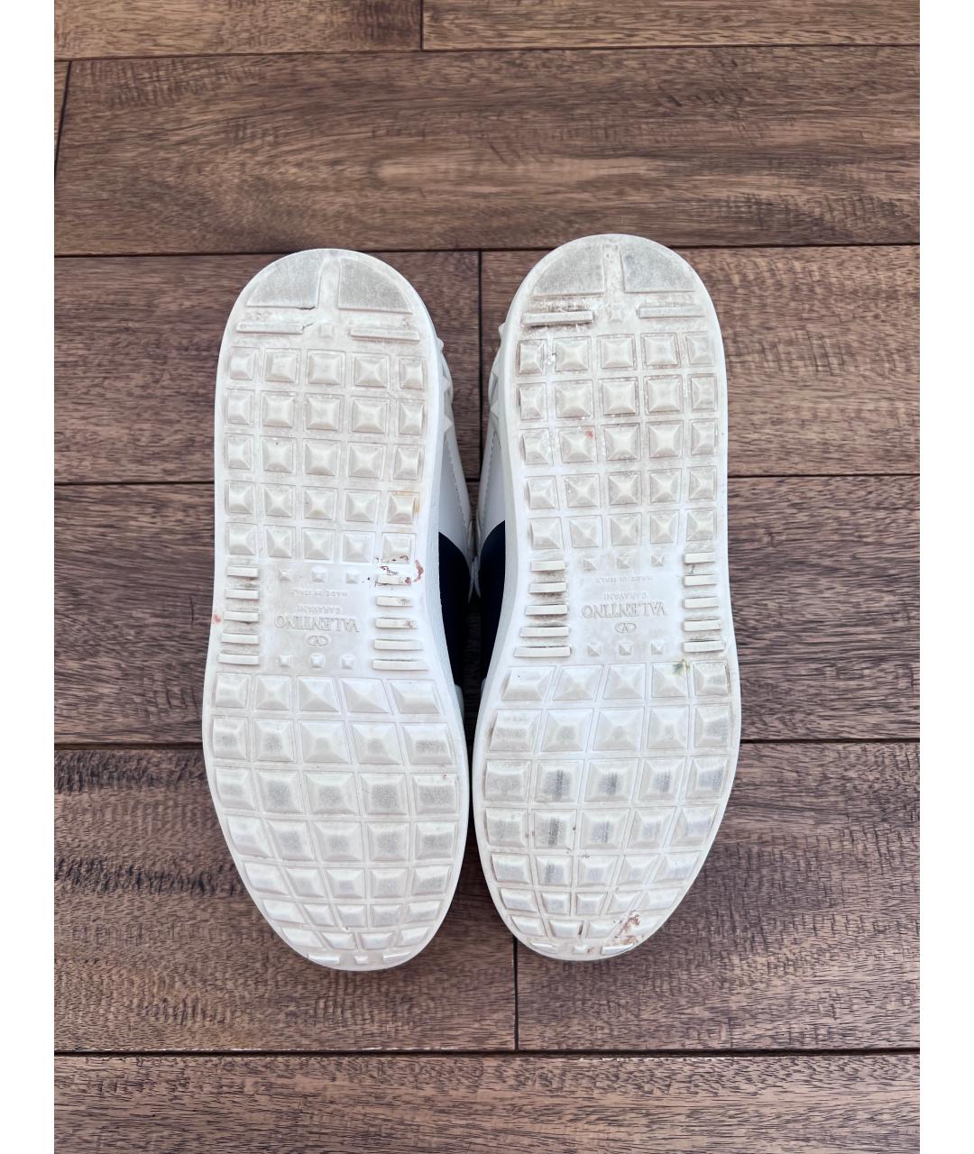 VALENTINO Белые кожаные кроссовки, фото 5