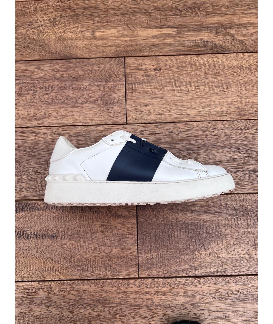 VALENTINO Белые кожаные кроссовки, фото 7