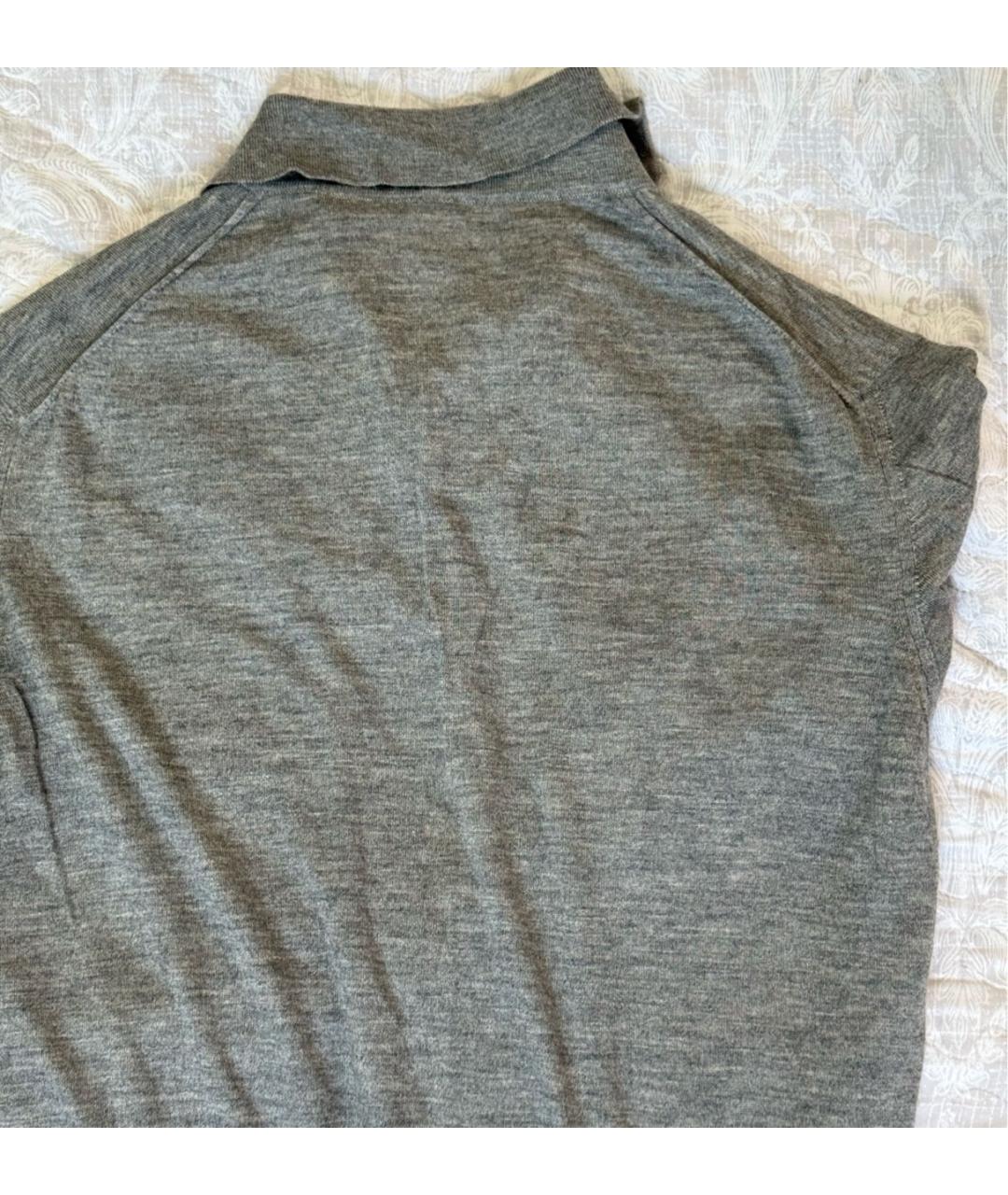 LORO PIANA Серый кашемировый джемпер / свитер, фото 2