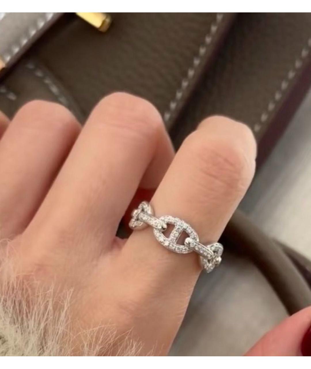 HERMES Белое кольцо из белого золота, фото 6