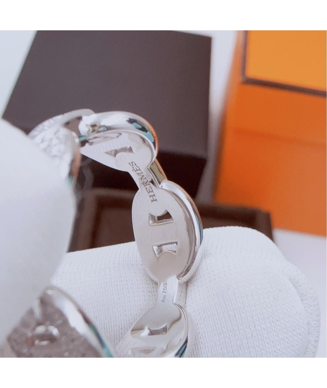 HERMES Белое кольцо из белого золота, фото 5