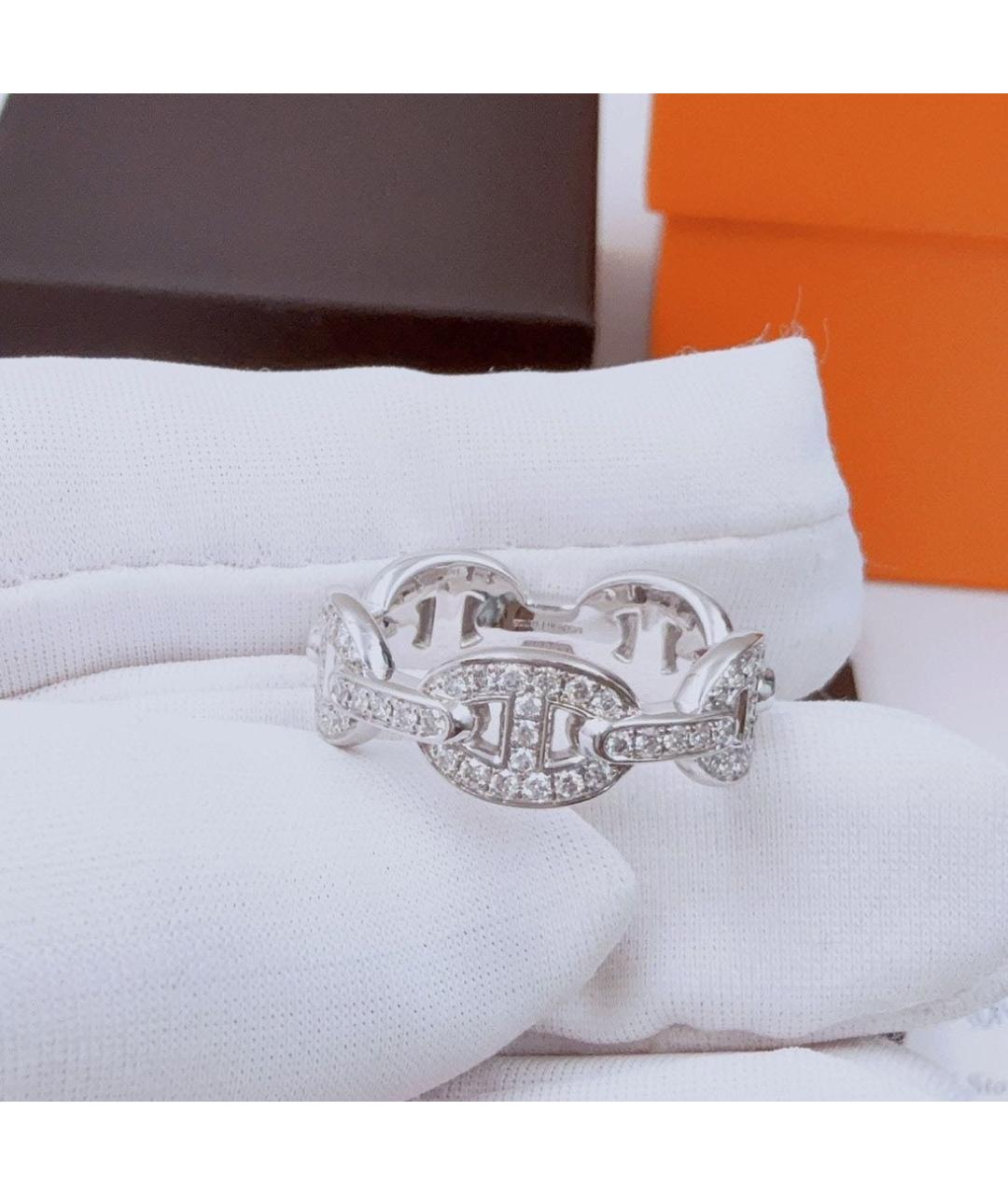HERMES Белое кольцо из белого золота, фото 2