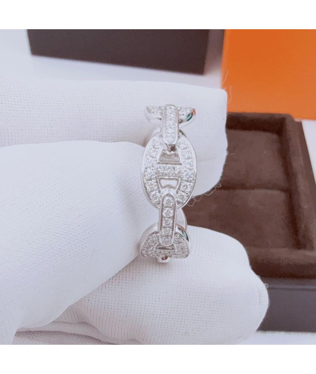 HERMES Белое кольцо из белого золота, фото 3