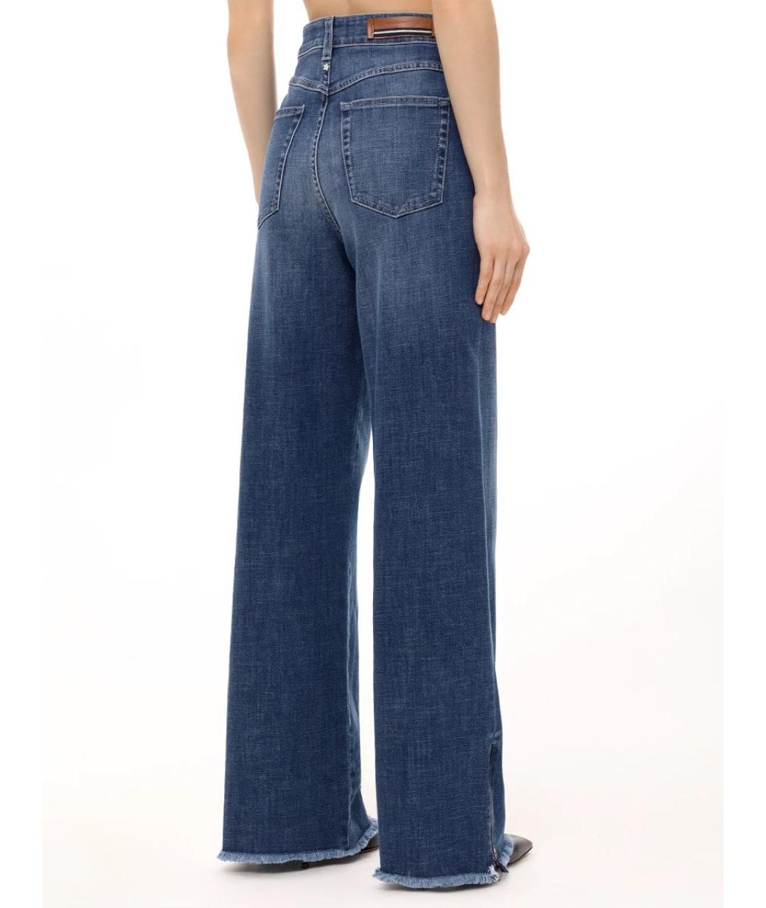 LORENA ANTONIAZZI Синие хлопко-эластановые прямые джинсы, фото 3