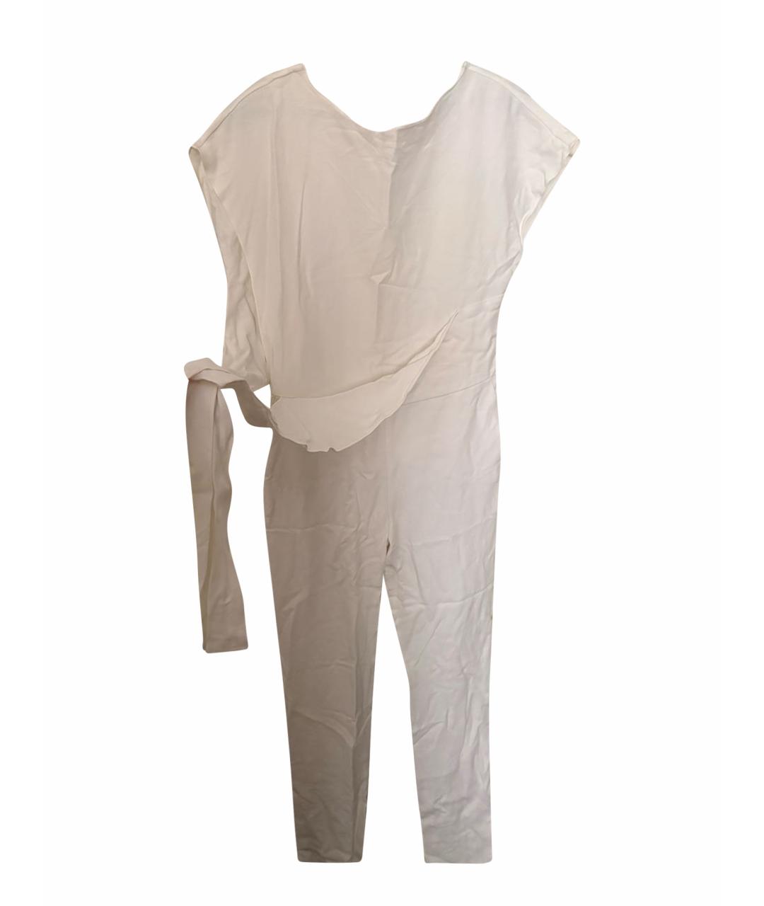 BLUMARINE Белый хлопковый костюм с брюками, фото 1