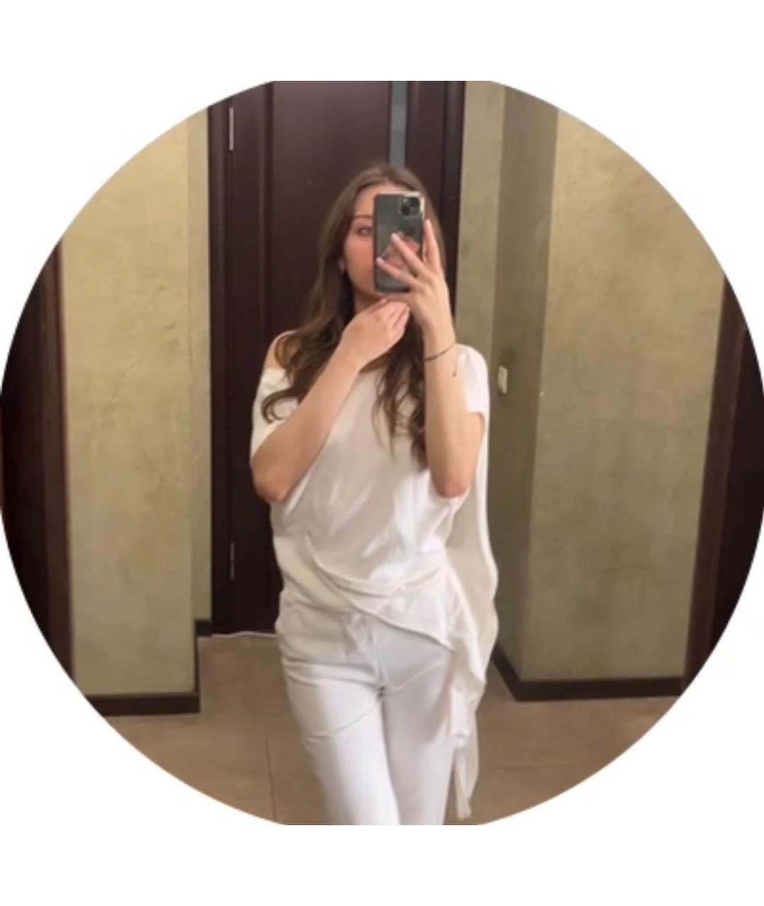 BLUMARINE Белый хлопковый костюм с брюками, фото 4