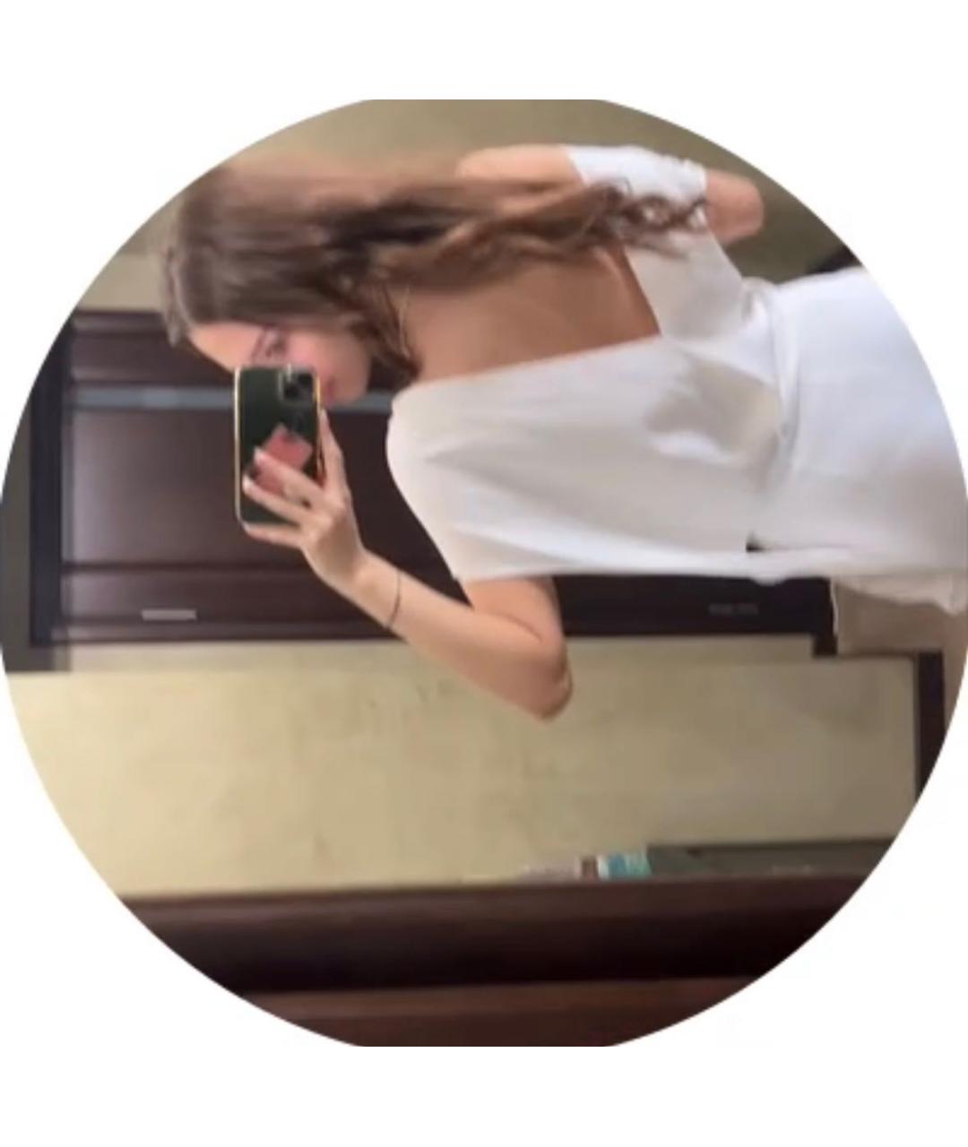 BLUMARINE Белый хлопковый костюм с брюками, фото 2