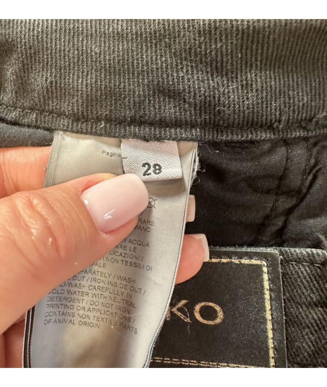 PINKO Черные хлопковые шорты, фото 6