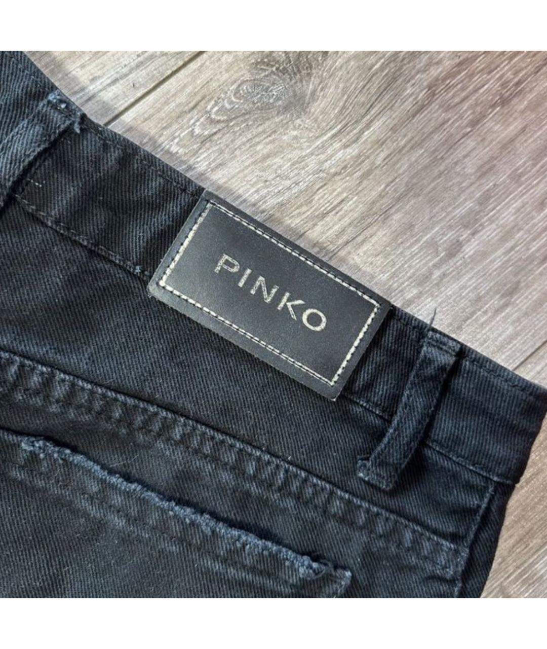 PINKO Черные хлопковые шорты, фото 3