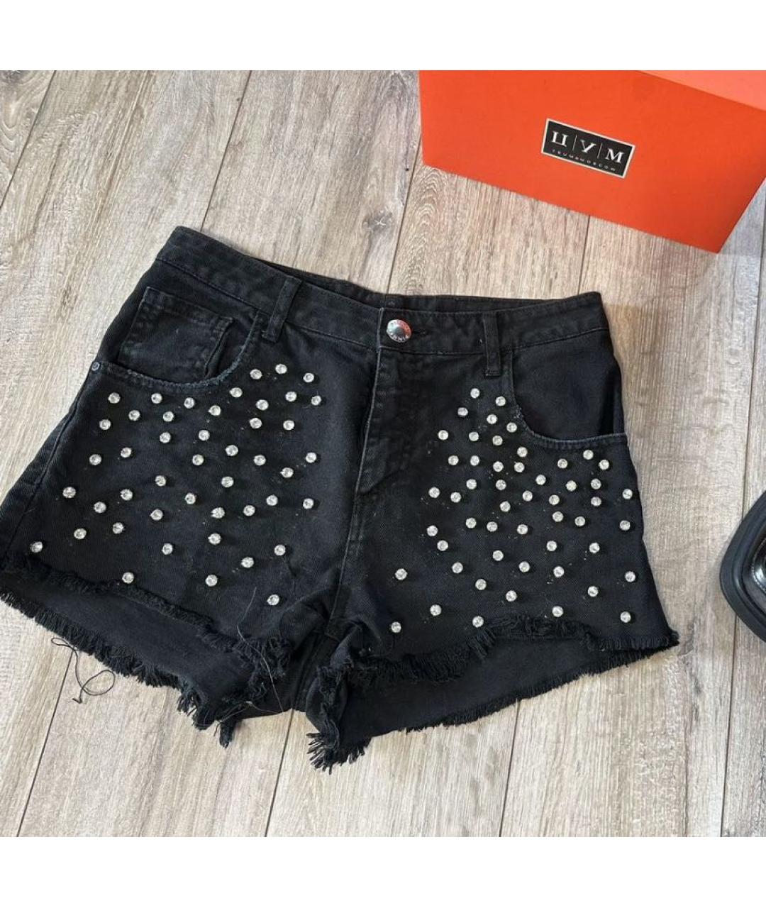 PINKO Черные хлопковые шорты, фото 9