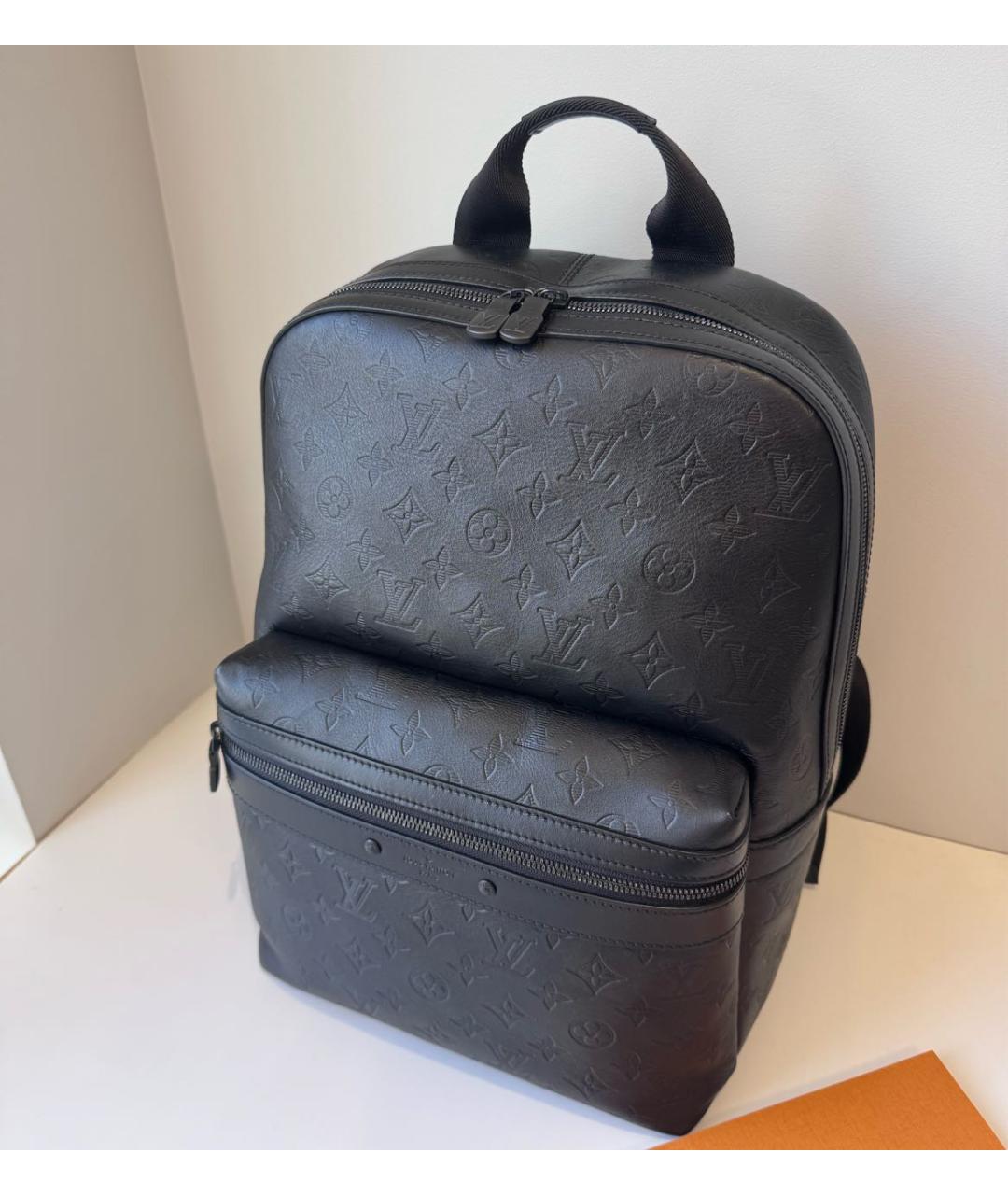 LOUIS VUITTON Черный кожаный рюкзак, фото 2