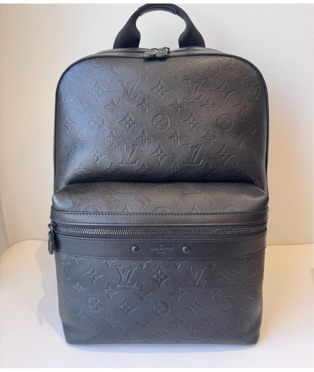 LOUIS VUITTON Черный кожаный рюкзак, фото 3