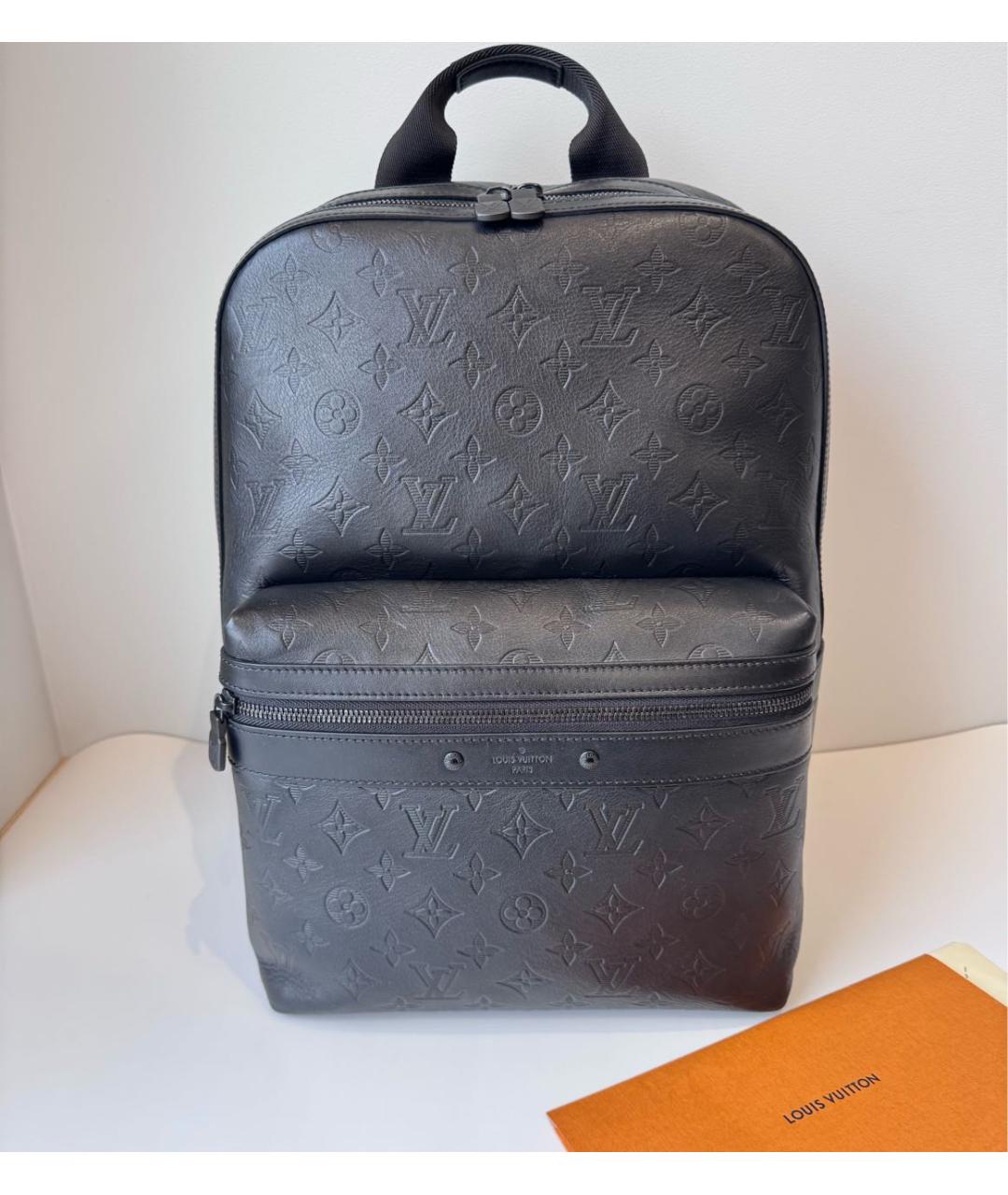 LOUIS VUITTON Черный кожаный рюкзак, фото 9