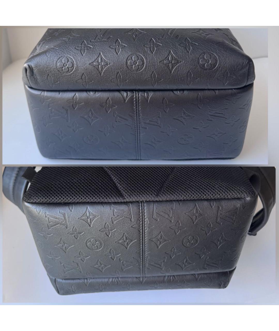 LOUIS VUITTON Черный кожаный рюкзак, фото 6