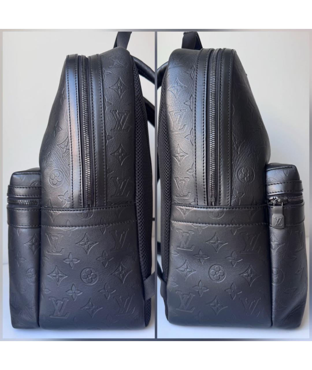 LOUIS VUITTON Черный кожаный рюкзак, фото 4