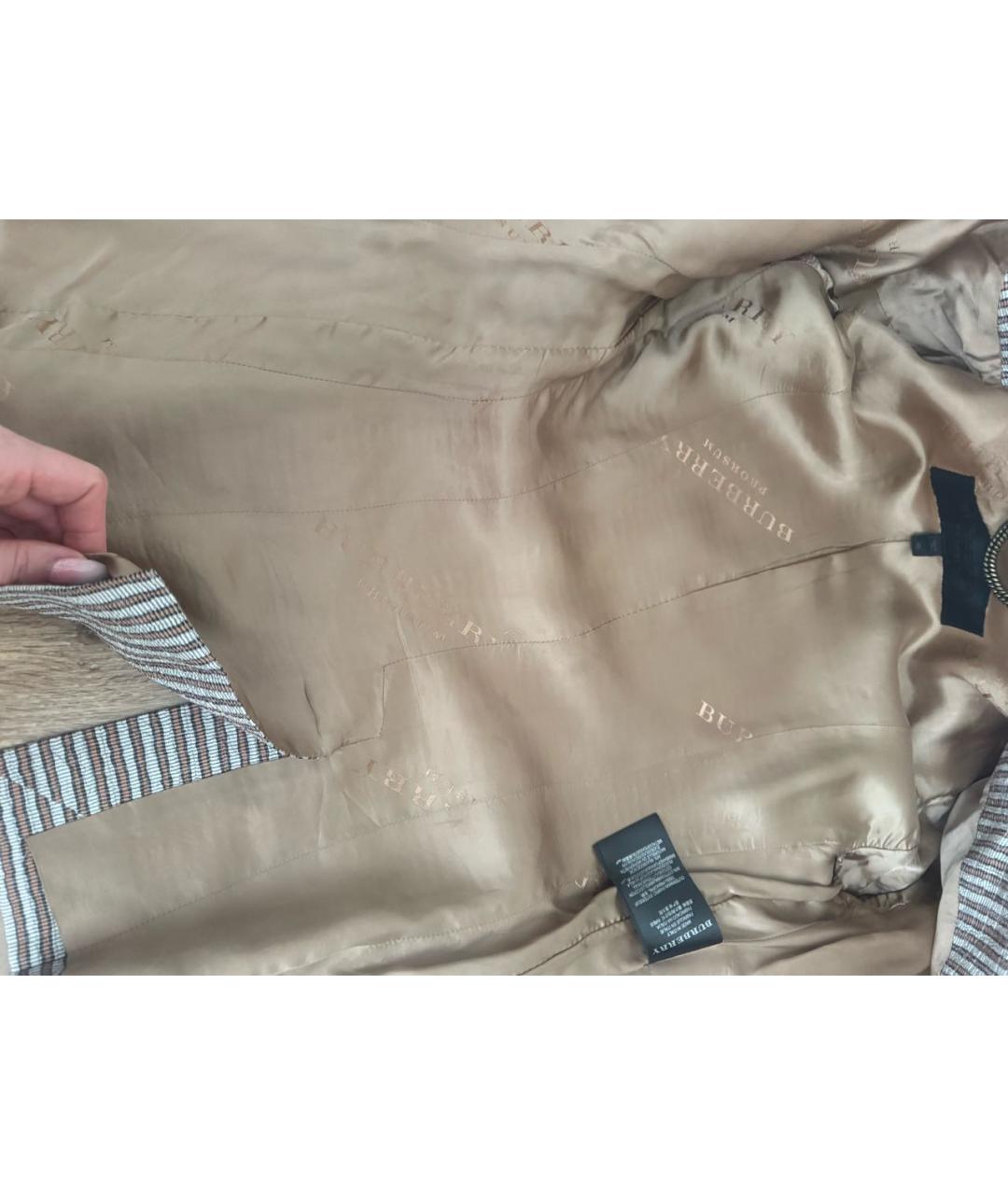 BURBERRY Бежевый хлопковый корсет, фото 5