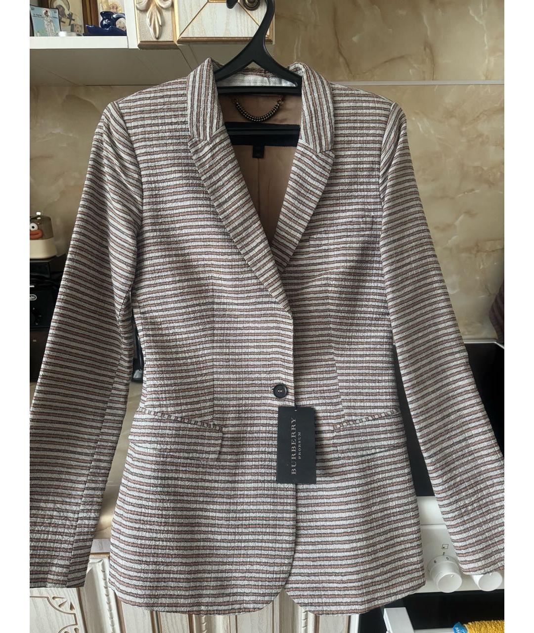 BURBERRY Бежевый хлопковый корсет, фото 8