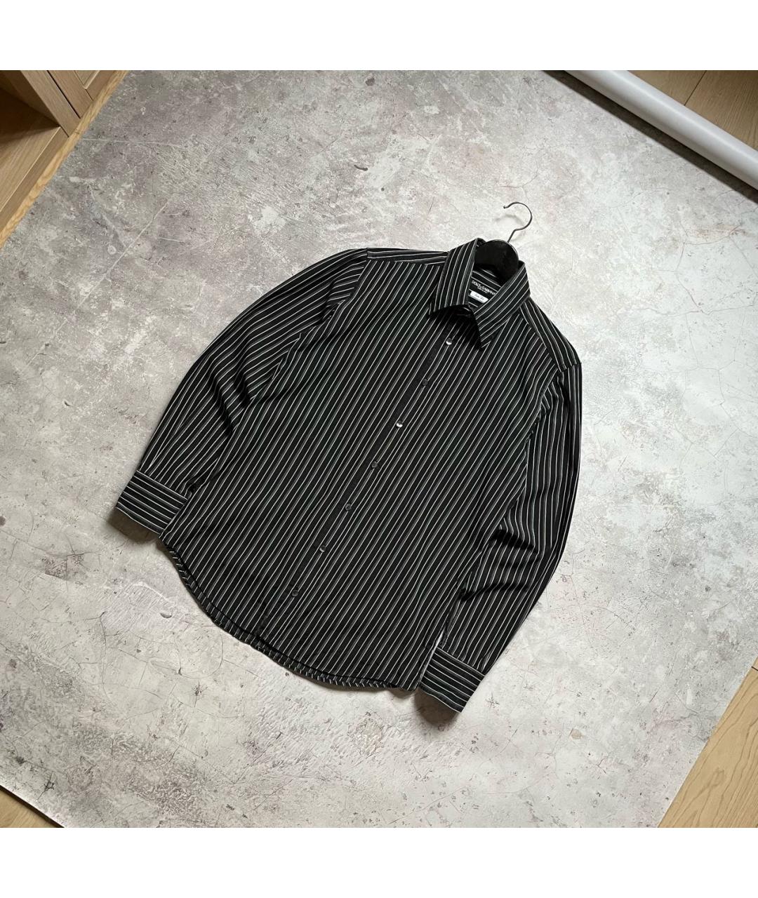 DOLCE&GABBANA Черная хлопковая кэжуал рубашка, фото 2