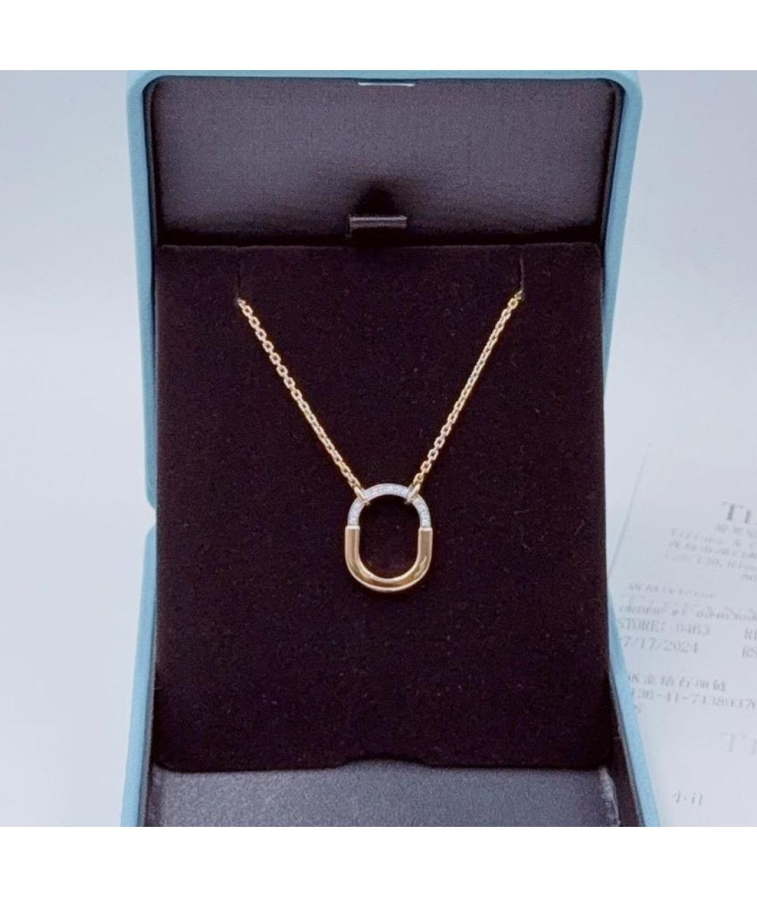 TIFFANY&CO Розовое колье из розового золота, фото 2