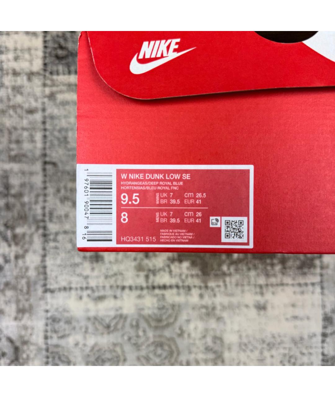 NIKE Фиолетовые замшевые кроссовки, фото 7