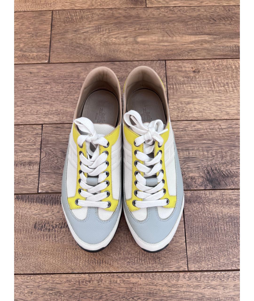 HERMES Кожаные кроссовки, фото 2