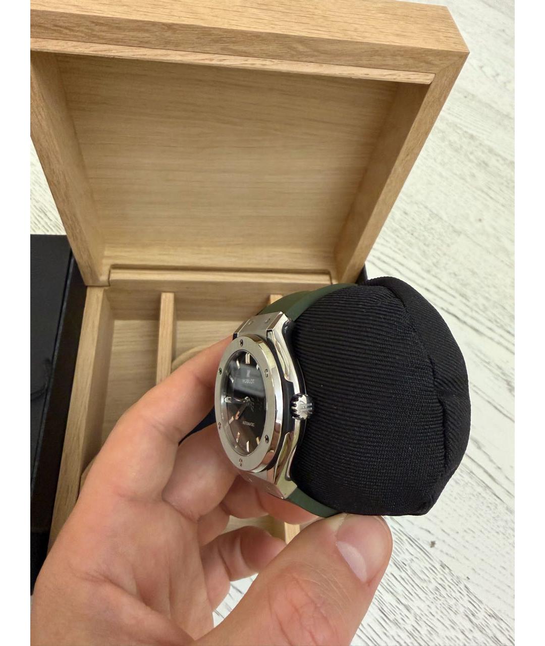 HUBLOT Зеленые часы, фото 4