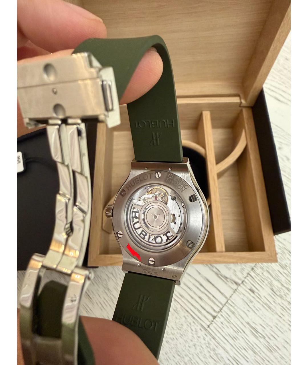 HUBLOT Зеленые часы, фото 6