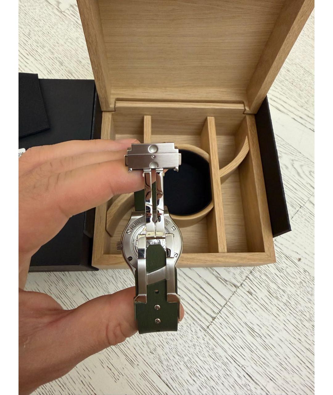 HUBLOT Зеленые часы, фото 5