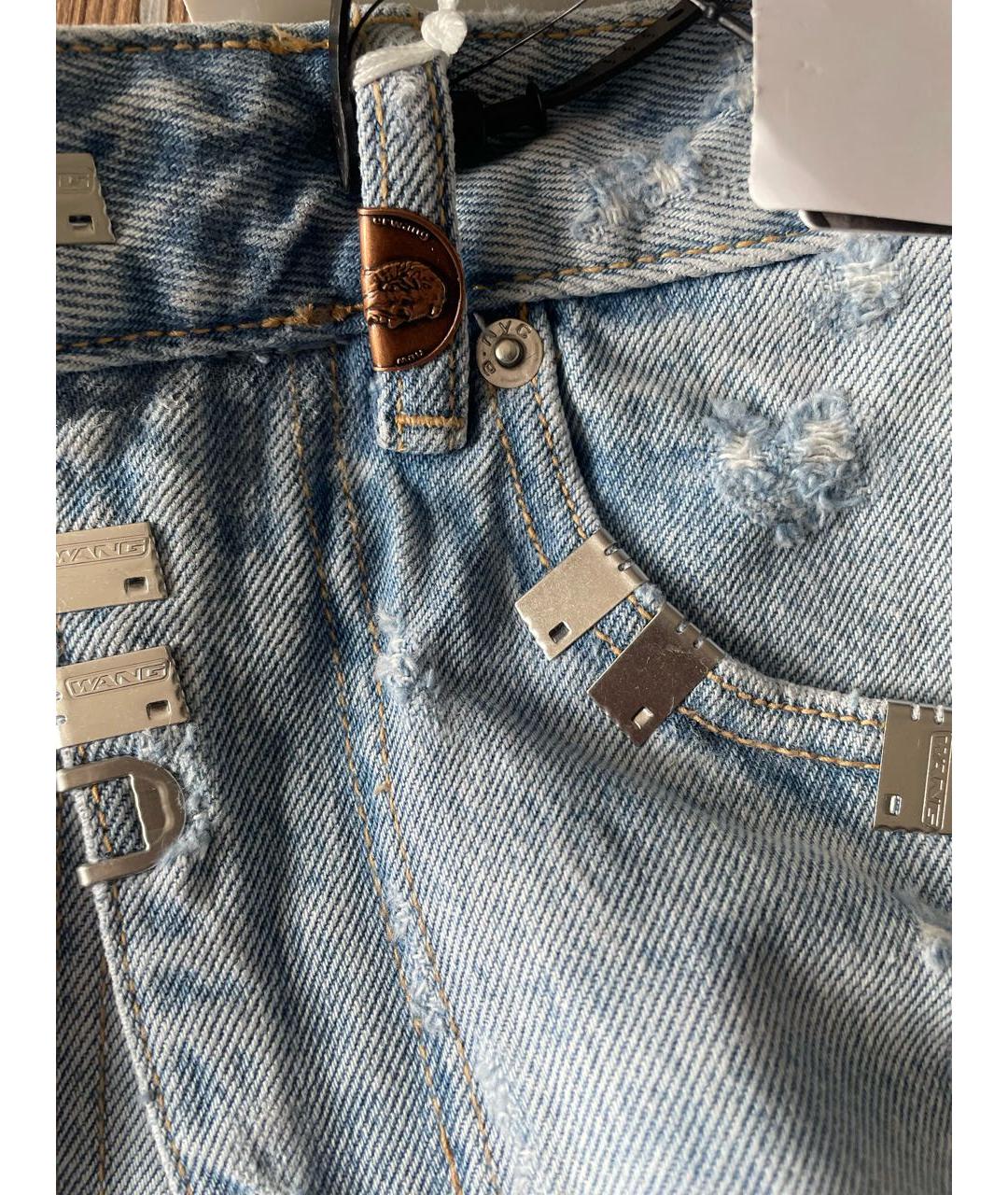 ALEXANDER WANG Голубые хлопковые шорты, фото 4