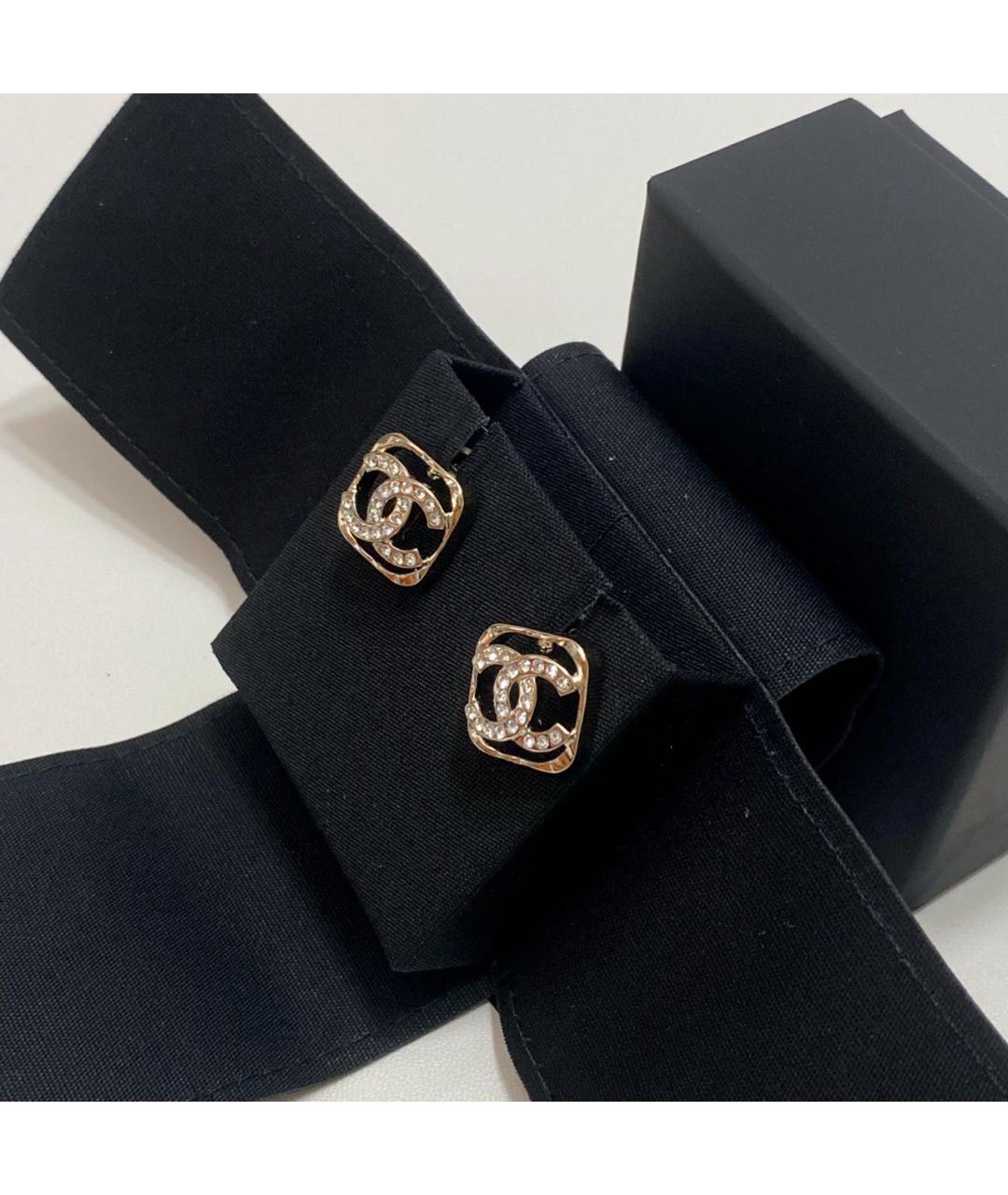 CHANEL Золотые серьги, фото 4