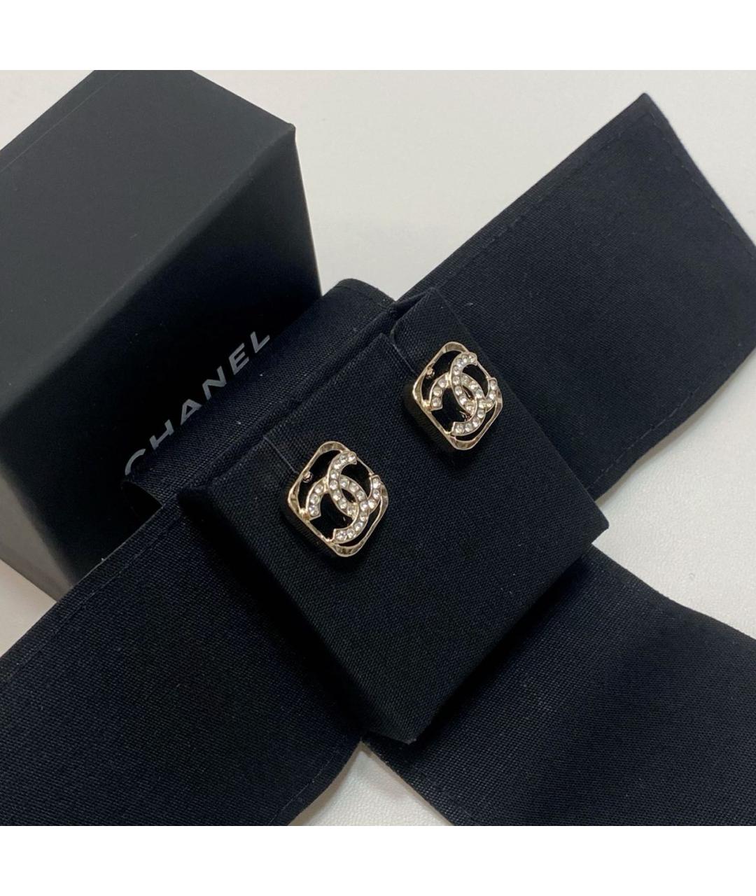 CHANEL Золотые серьги, фото 3