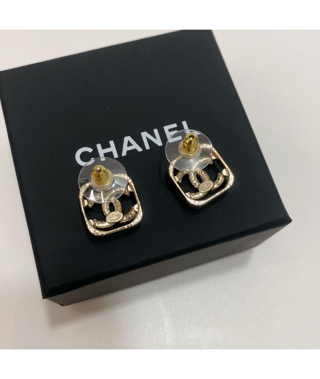 CHANEL Золотые серьги, фото 5