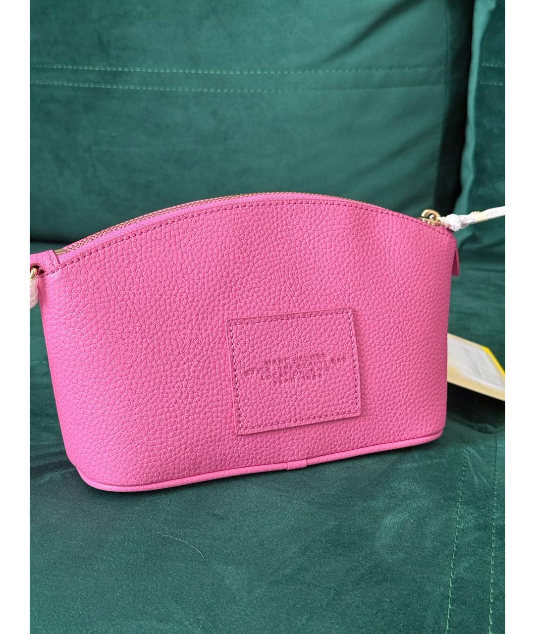 MARC JACOBS Розовая кожаная косметичка, фото 3
