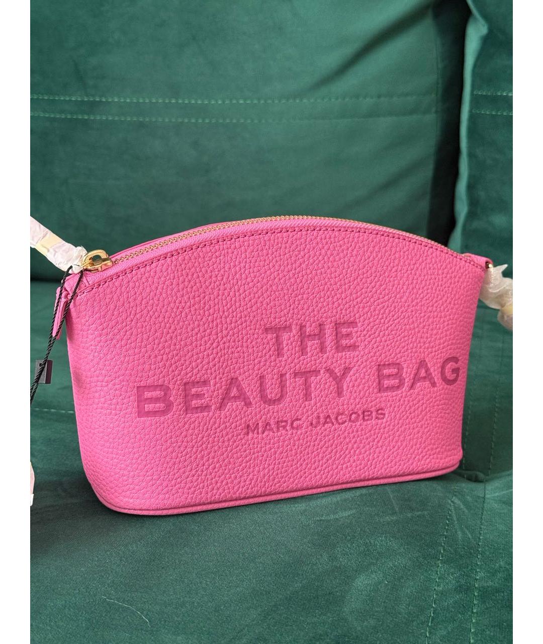 MARC JACOBS Розовая кожаная косметичка, фото 5