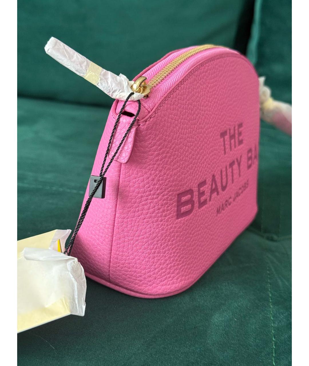 MARC JACOBS Розовая кожаная косметичка, фото 2