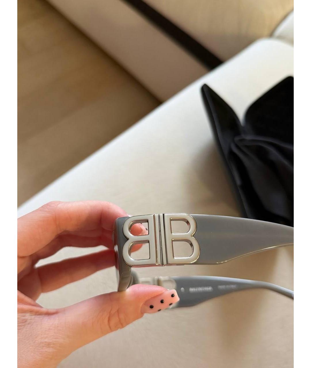 BALENCIAGA Серые солнцезащитные очки, фото 3